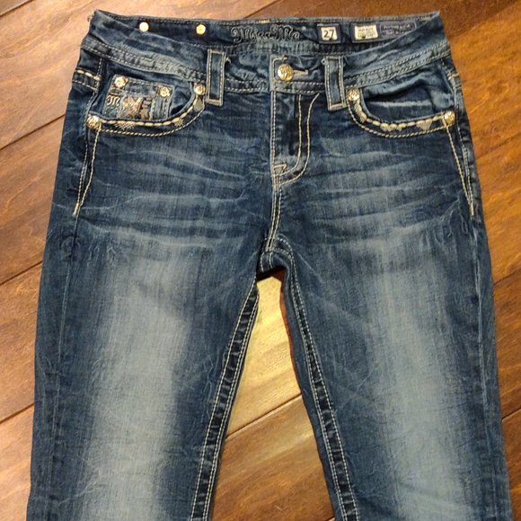 Miss Me Mid Rise Easy Boot Jeans SIZE 27 - Picture 6 of 6